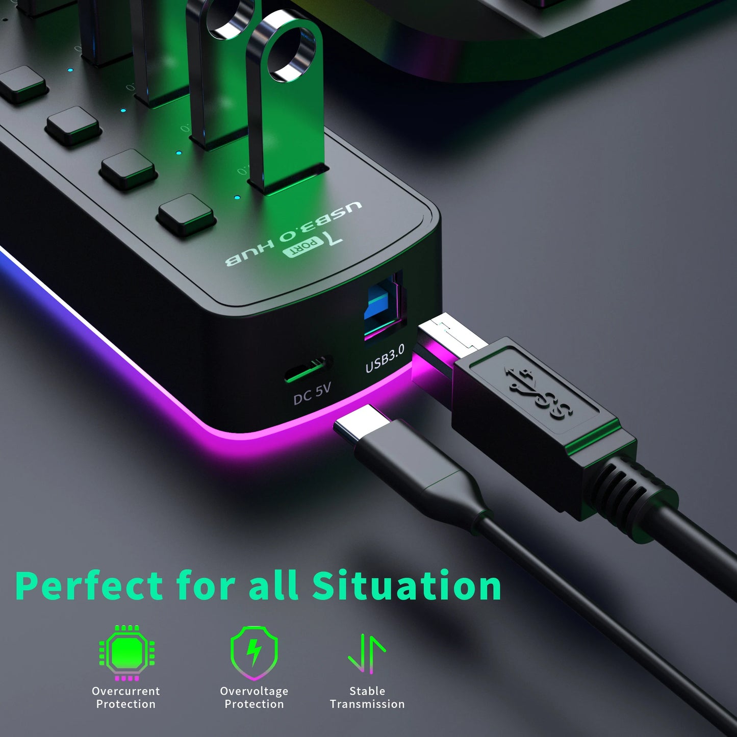 Ultimate 7-Port USB Hub™