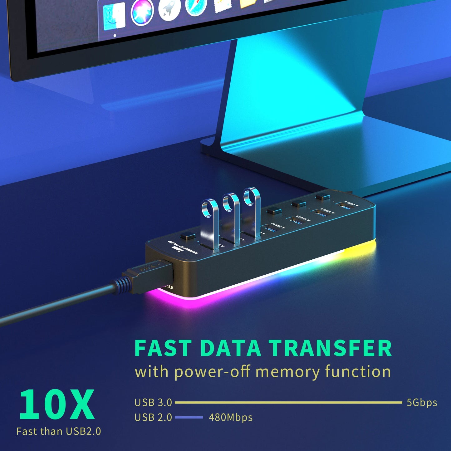 Ultimate 7-Port USB Hub™